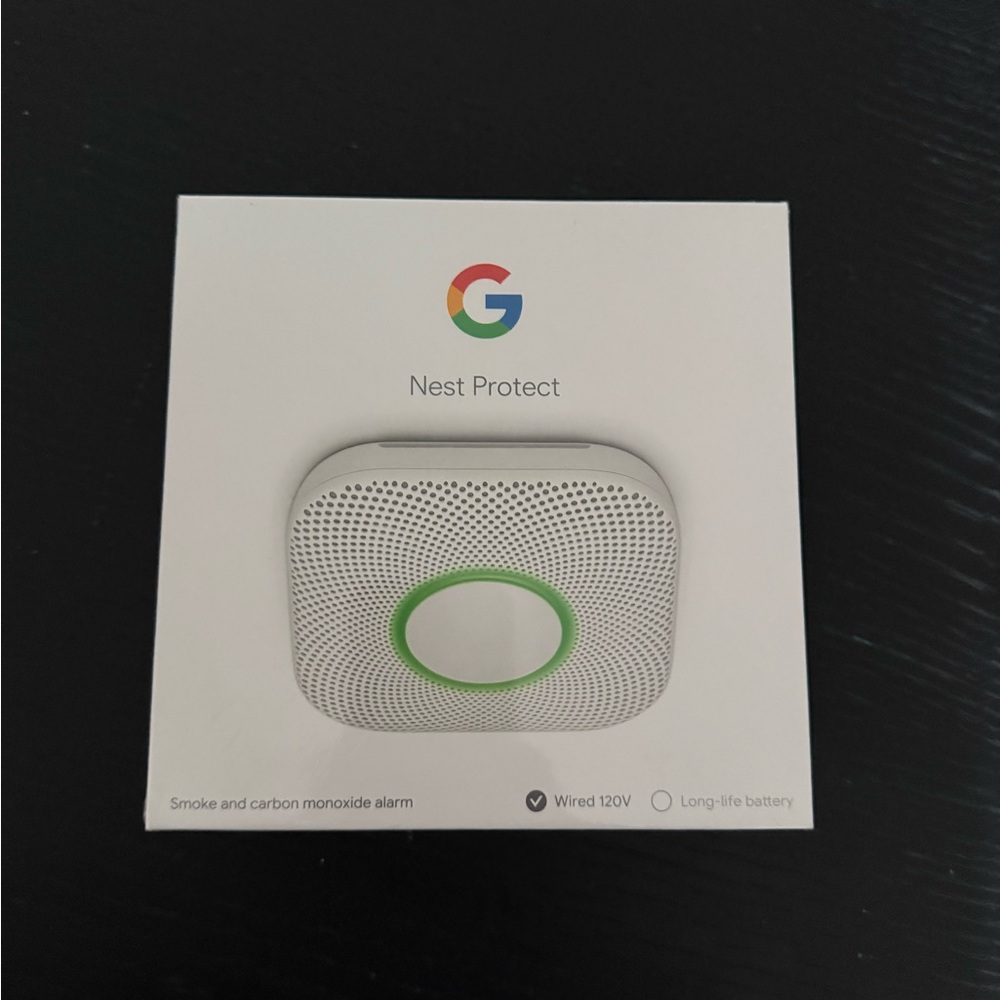 Google Nest Protect with White and Black Design